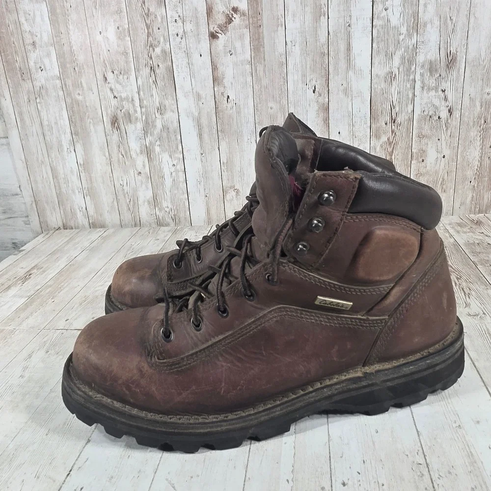 Cabelas Mens Brown Leather Gore-Tex Vibram‎ Hiking Boots 80047371 Size 10 M